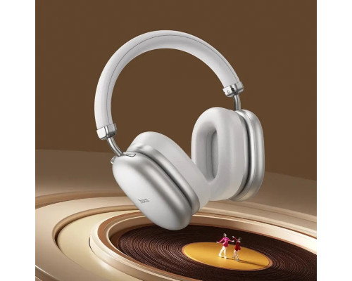 Бездротові навушники HOCO W35 Max Auspicious ANC noise reduction BT headphones Silver (6942007631297)