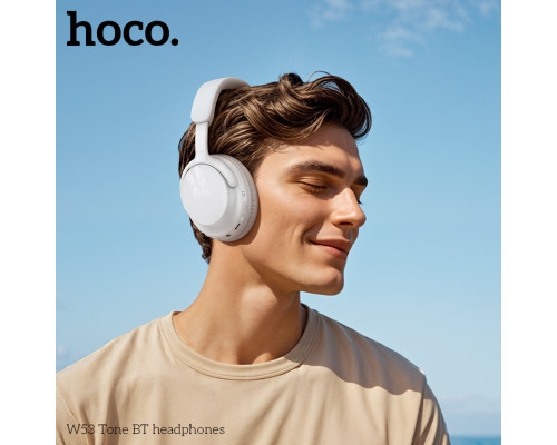 Бездротові навушники HOCO W53 Tone BT headphones Morning Mist White (6942007646581)