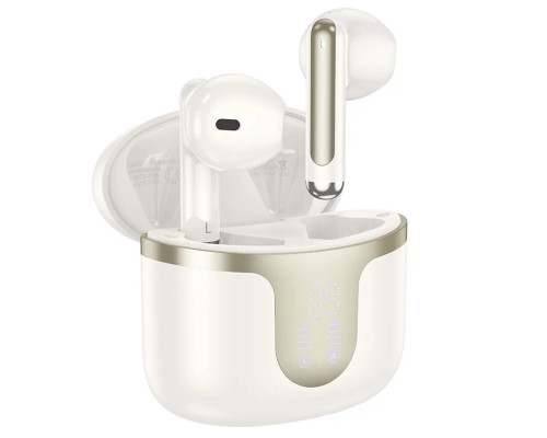 Бездротові навушники HOCO EQ7 Snowflake true wireless BT headset Milky White (6942007617734)