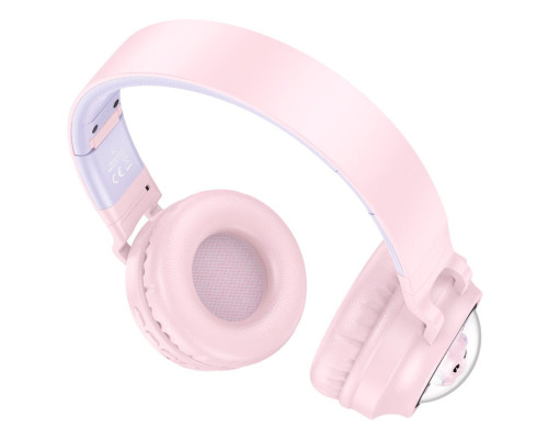 Навушники HOCO W50 Cute fun BT headphones Pink (6942007619585)