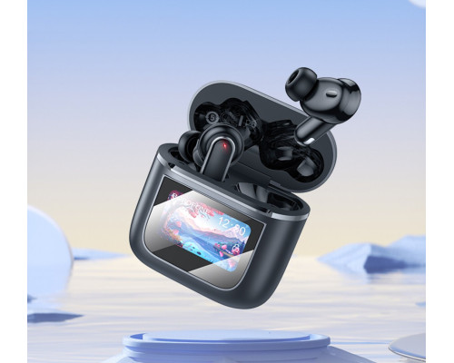 Бездротові навушники BOROFONE BW67 Gorgeous true wireless ANC+ENC noise reduction touch screen BT headset Metal Gray (6941991115721)