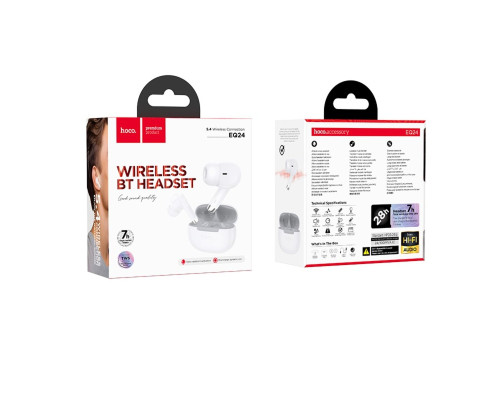 Бездротові навушники HOCO EQ24 Estrella wireless BT headset White Star (6942007647793)