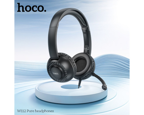 Навушники HOCO W112 Pure headphones Black (6942007645041)