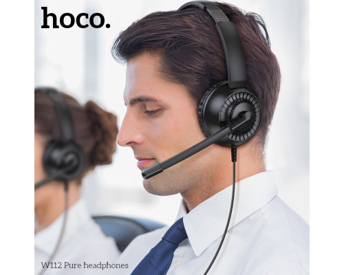 Навушники HOCO W112 Pure headphones Black (6942007645041)