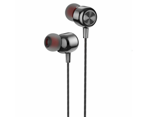 Навушники HOCO M87 String wired earphones with with microphone Gloomy Black (6931474752772)