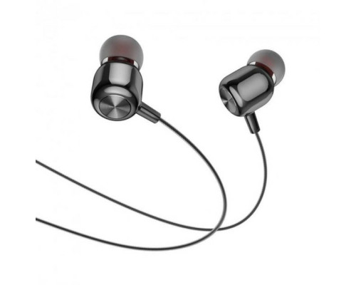 Навушники HOCO M87 String wired earphones with with microphone Gloomy Black (6931474752772)