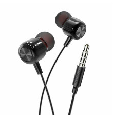 Навушники HOCO M87 String wired earphones with with microphone Gloomy Black (6931474752772)