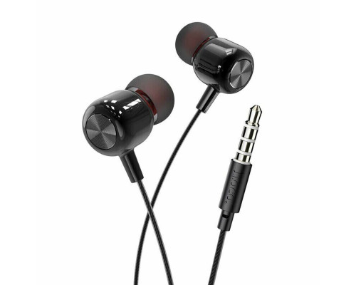 Навушники HOCO M87 String wired earphones with with microphone Gloomy Black (6931474752772)