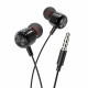 Навушники HOCO M87 String wired earphones with with microphone Gloomy Black (6931474752772)