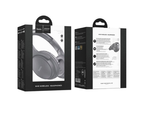 Навушники HOCO W40 Mighty BT headphones Gray (6931474784957)
