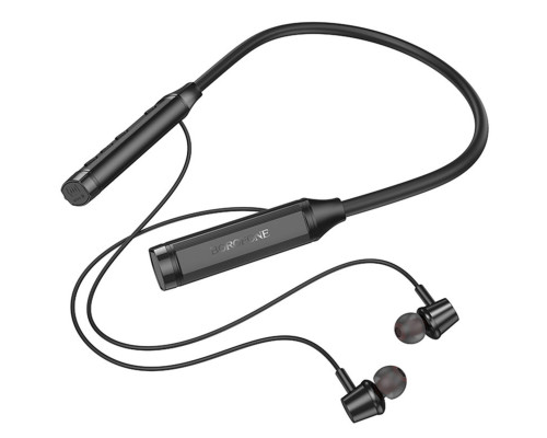 Бездротові навушники BOROFONE BE66 Motor neck-mounted BT headset Black (6941991109140)
