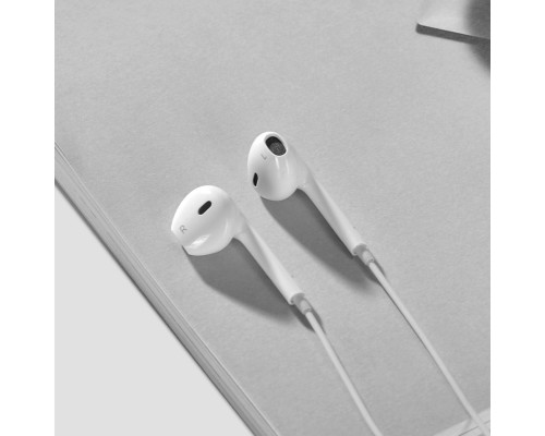 Навушники HOCO M101 Crystal joy wire-controlled earphones with microphone White (6931474782342)