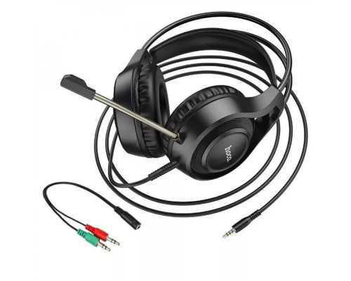 Навушники HOCO W106 Tiger gaming headset Black (6931474789297)