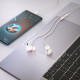 Навушники HOCO M1 Pro series earphones for Type-C White (6931474728593)