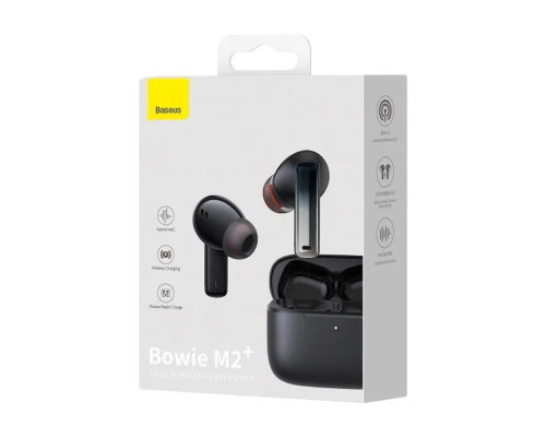 Навушники Baseus True Wireless Earphones Bowie M2+ Black (NGTW190001)