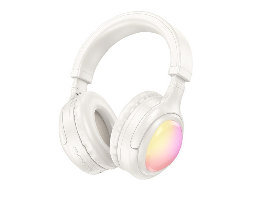 Бездротові навушники HOCO W48 Focus BT headphones Milky white (6942007618823)