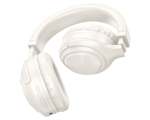 Бездротові навушники HOCO W48 Focus BT headphones Milky white (6942007618823)