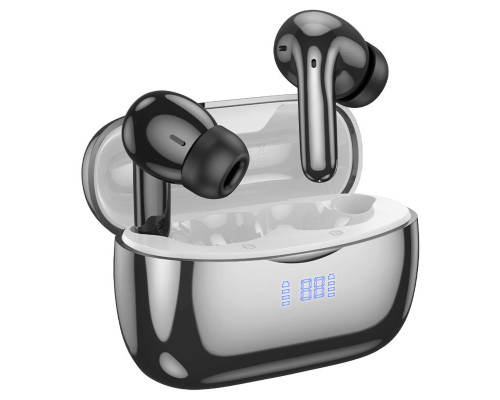 Навушники HOCO EQ16 Shine true wireless ANC+ENC Noise Reduction BT headset Black glaze (6942007619103)