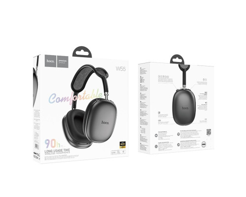 Бездротові навушники HOCO W55 Pleasing BT headphones Deep Space Gray (6942007632683)