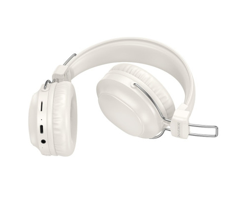 Бездротові навушники BOROFONE BO33 Melody BT headphones Milky White (6941991120091)