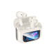 Бездротові навушники HOCO EQ21 Sandy true wireless ANC+ENC noise reduction touch screen BT headset Cloudy White (6942007647427)