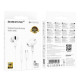 Навушники BOROFONE BM100 Pro Fuente universal digital earphones with microphone Type-C White (6941991121784)