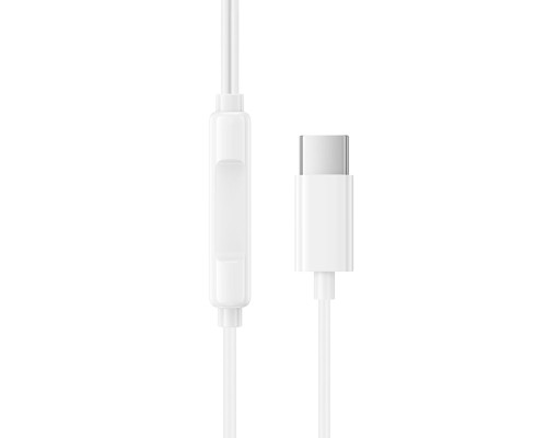 Навушники BOROFONE BM100 Pro Fuente universal digital earphones with microphone Type-C White (6941991121784)