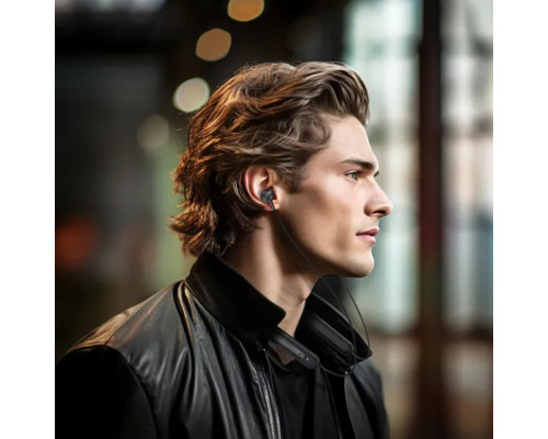 Бездротові навушники HOCO ES70 Armour neck-mounted BT earphones Black (6942007611602)