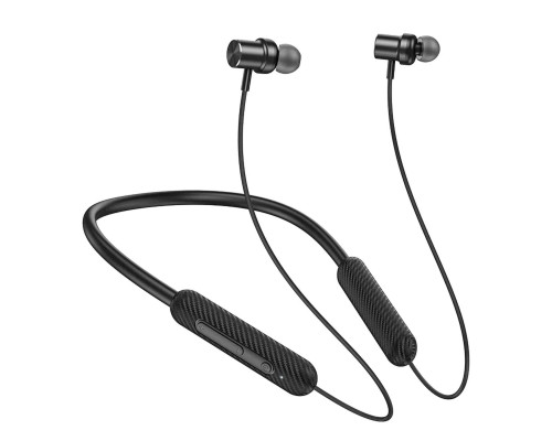 Бездротові навушники HOCO ES70 Armour neck-mounted BT earphones Black (6942007611602)