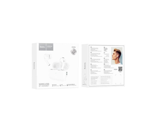 Навушники HOCO EW56 Generoso true wireless BT headset White (6942007606691)