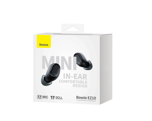 Навушники Baseus Bowie EZ10 True Wireless Earphones Black (A00054300116-Z1)