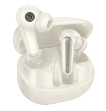 Бездротові навушники HOCO EQ23 Plus Duke Ⅱ true wireless ANC+ENC BT headset Milky White (6942007639309)