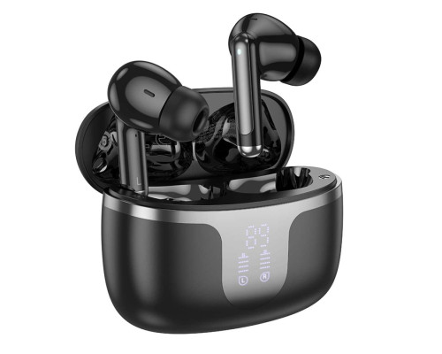 Бездротові навушники HOCO EQ10 Plus Harmony true wireless ANC+ENC Noise Reduction BT headset Black (6942007629423)