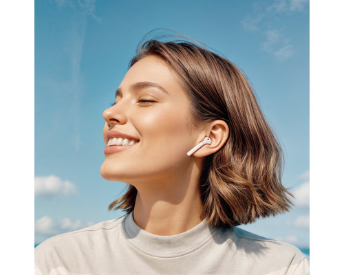 Бездротові навушники BOROFONE BW86 Brocade true wireless BT headset with touch screen White (6941991119484)