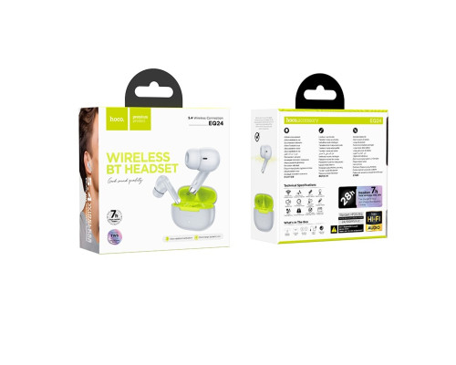 Бездротові навушники HOCO EQ24 Estrella wireless BT headset Gray Lake (6942007647816)