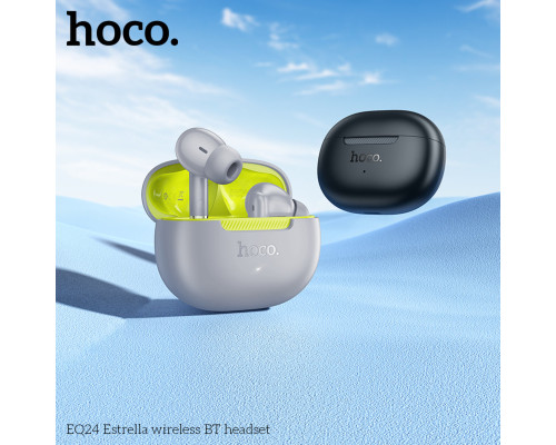 Бездротові навушники HOCO EQ24 Estrella wireless BT headset Gray Lake (6942007647816)