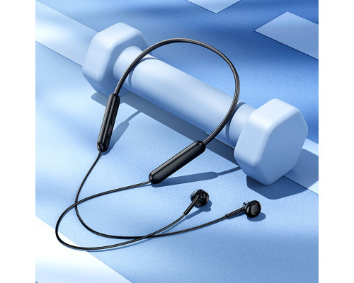 Бездротові навушники BOROFONE BE70 Light neck-hanging BT earphones obsidian black (6941991117046)