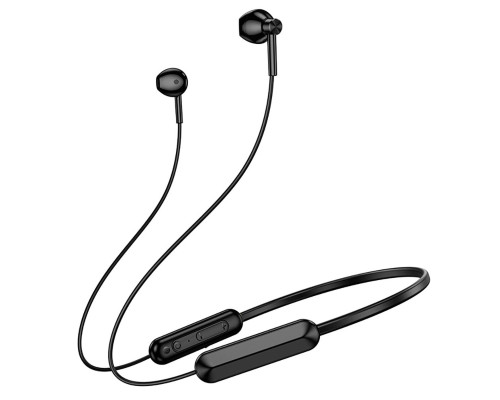 Бездротові навушники BOROFONE BE70 Light neck-hanging BT earphones obsidian black (6941991117046)