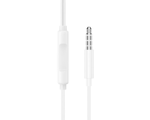 Навушники BOROFONE BM100 Pro Fuente universal earphones with microphone White (6941991121760)