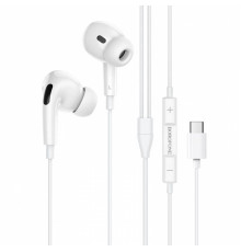 Навушники BOROFONE BM30 Pro Original series earphones for Type-C White (BM30PCW)