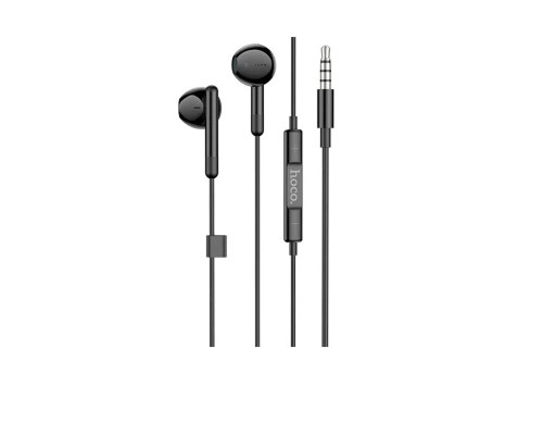 Навушники HOCO M93 wire control earphones with microphone Black (6931474765222)