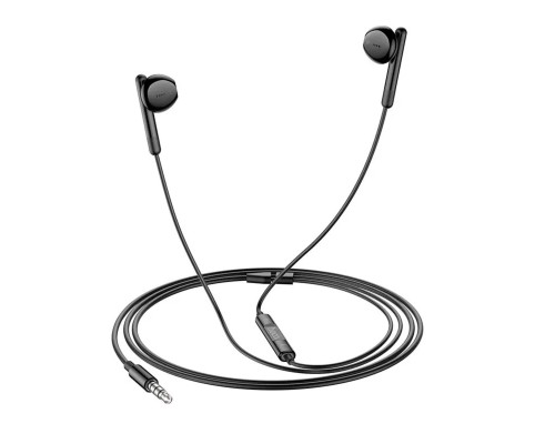 Навушники HOCO M93 wire control earphones with microphone Black (6931474765222)