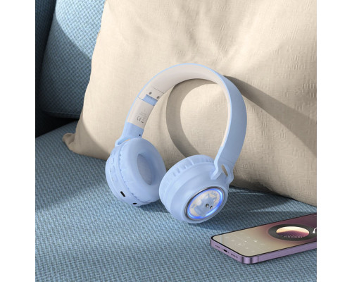 Навушники HOCO W50 Cute fun BT headphones Blue (6942007619592)