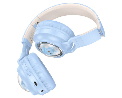 Навушники HOCO W50 Cute fun BT headphones Blue (6942007619592)
