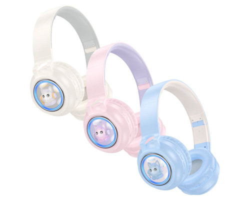 Навушники HOCO W50 Cute fun BT headphones Blue (6942007619592)