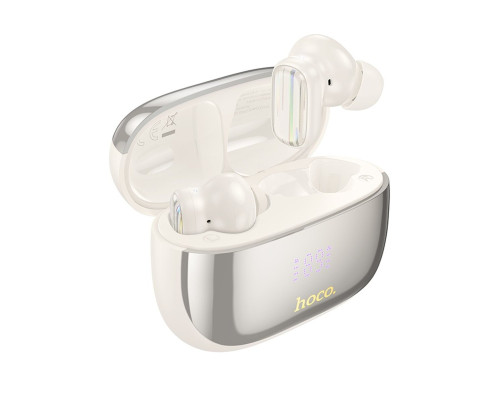 Бездротові навушники HOCO EQ20 Rhyme true wireless ANC+ENC noise reduction BT headset Milky White (6942007641326)