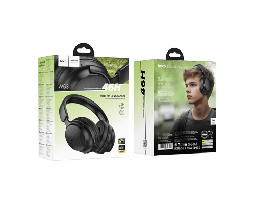 Бездротові навушники HOCO W53 Tone BT headphones Classic Black (6942007646574)