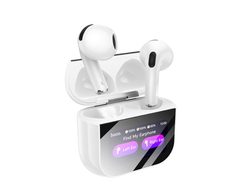 Бездротові навушники HOCO EW82 Sparkle true wireless touch screen BT headset White (6942007646529)