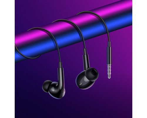 Навушники BOROFONE BM100 Pro Fuente universal earphones with microphone Black (6941991121753)