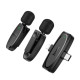 Мікрофон Петлічний HOCO L15 Dual-mic clip-on wireless digital microphone(iP/Type-C) Black mag-6942007638623139073